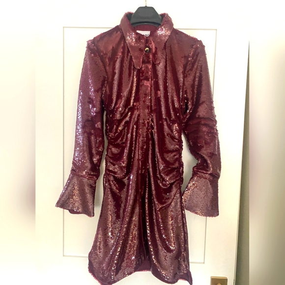 Ganni Sequined-Embellished mini dress - Picture 1 of 5